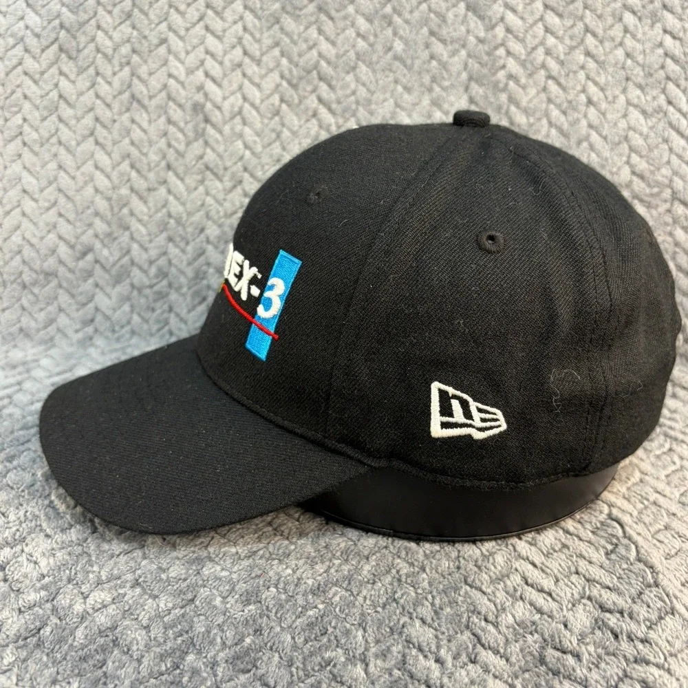 New Era Zantrex-3 Racing Hat Black Adjustable Baseball Cap Embroidered Logo